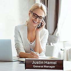 Custom Office Wall or Desk Name Plates with