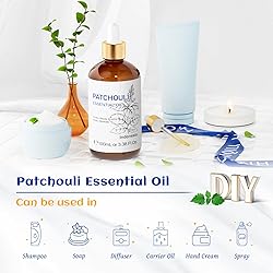 HIQILI Patchouli Essential Oil 100ML, Pure Natural