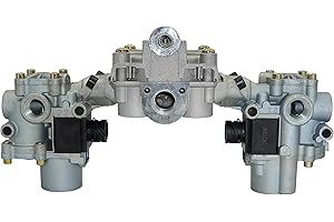 Lnkvorx 4725001230 ABS Relay Valve Modulator - Compatible with Wabco 4725001230 Axle Package - Fit for Freightliner|Mack|Meritor|Kenworth|Peterbilt|Euclid|Volvo Trucks Rear ABS Relay Valve
