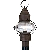 Designers Fountain Outdoor Lamp Post Light Fixture, Classic Rustic Finish, Weather Resistant, Exterior Lantern for Yard, Gard