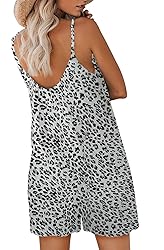 snugwind Womens Casual Leopard Printed Sleeveless