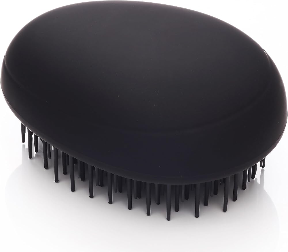Kent Pebble Travel Hairbrush Matt Black - Compact Hair Care Tool