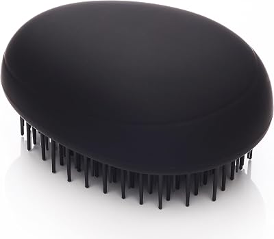 Kent Pebble Travel Hairbrush Matt Black - Compact Hair Care Tool