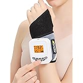 AOBOCO Cordless Wrist Hand Heating Pad with Vibration, 5000mAh Rechargeable Heated Wrist Massager for Carpal Tunnel Relief, Portable Heated Wrist Brace Wrap, 104℉-140℉ Heat Levels, 3 Vibration Modes