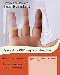 Clear Plastic ID Holder for Lanyard - Top Load to