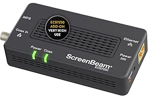 ScreenBeam Bonded MoCA 2.5 Network Adapter for Highest Speed Internet, Ethernet Over Coax - Single Add-On Adapter for Existin