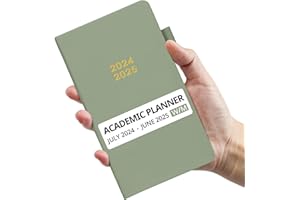 ZOTIA Academic Planner 2024-2025, Monthly & Weekly Calendar Planner Runs from July 2024 to June 2025, Hardcover School Teacher Student Planner, Perfect for School Office & Home Supplies, Pocket Size(3.6" x 6.7") - Green