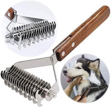 dog grooming stripping comb