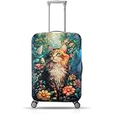 HOSTK Luggage Cover for Suicase, Washable & Stretchable Suitcase Cover, Anti Scratch Personalized Suitcase Protectors, Approved Travel Baggage Covers for 19-21 Inch Luggage(S)