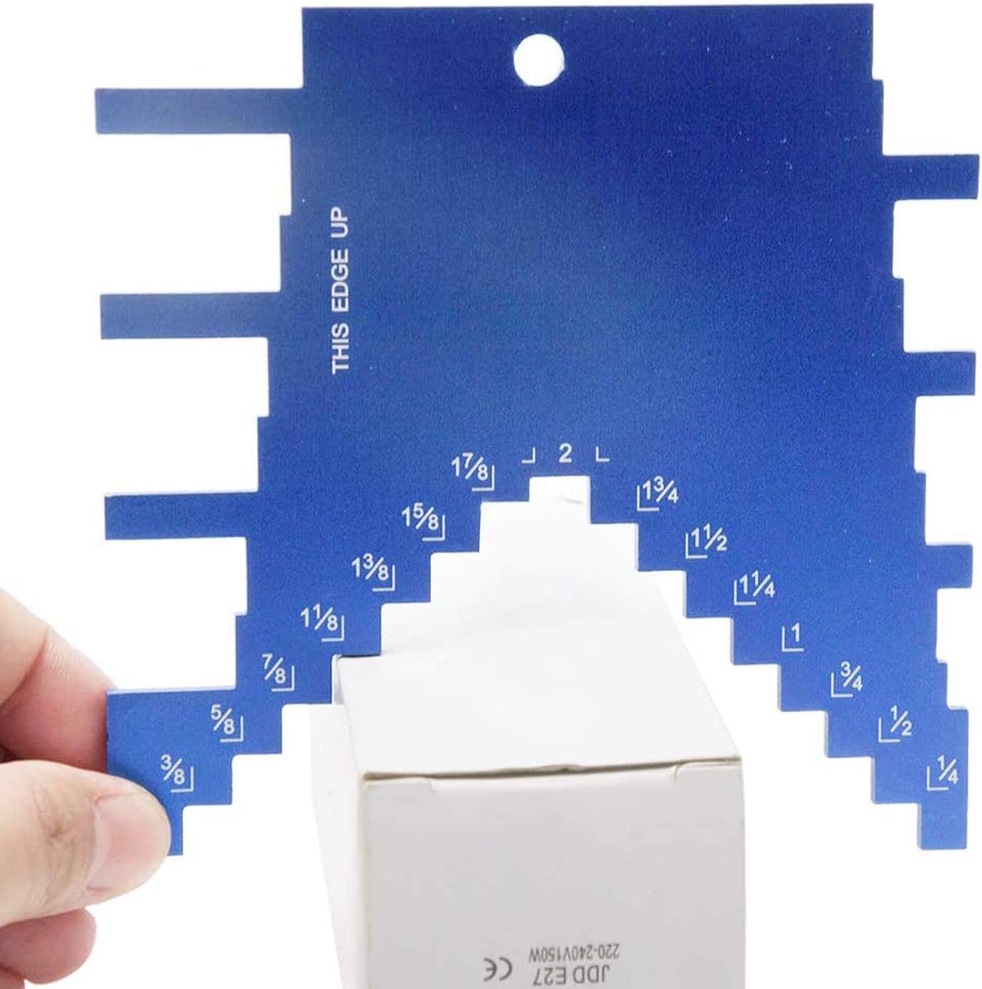2 in 1 Step Depth Gauge for Router and Table Saw, Aluminum Step Depth Gauge for Setting up Blade Height - - 
