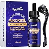 5% Minoxidil Hair Growth, Beard Growth Kit for Men and Women: Extra Strength Minoxidil Hair Loss Treatment Serum with Rosemary for Faster Stronger Thicker Hair Growth 2 Fl Oz
