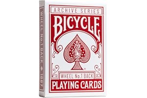 Bicycle Archive Series Wheel No.1 Back 1887 Playing Cards, Poker Size Standard Index