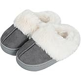 MK MATT KEELY Girls Boys Slippers Kids Fuzzy House Slippers Baby Toddlers Non-Slip House Shoes Winter Warm Soft Plush Indoor Outdoor Slippers for Little Kid Big Kid