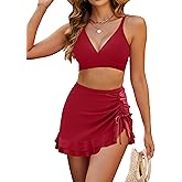 Blooming Jelly Women's High Waisted Bikini Sets Tummy Control Bathing Suit Two Piece Swim Suit 2026 Retro Swimsuit