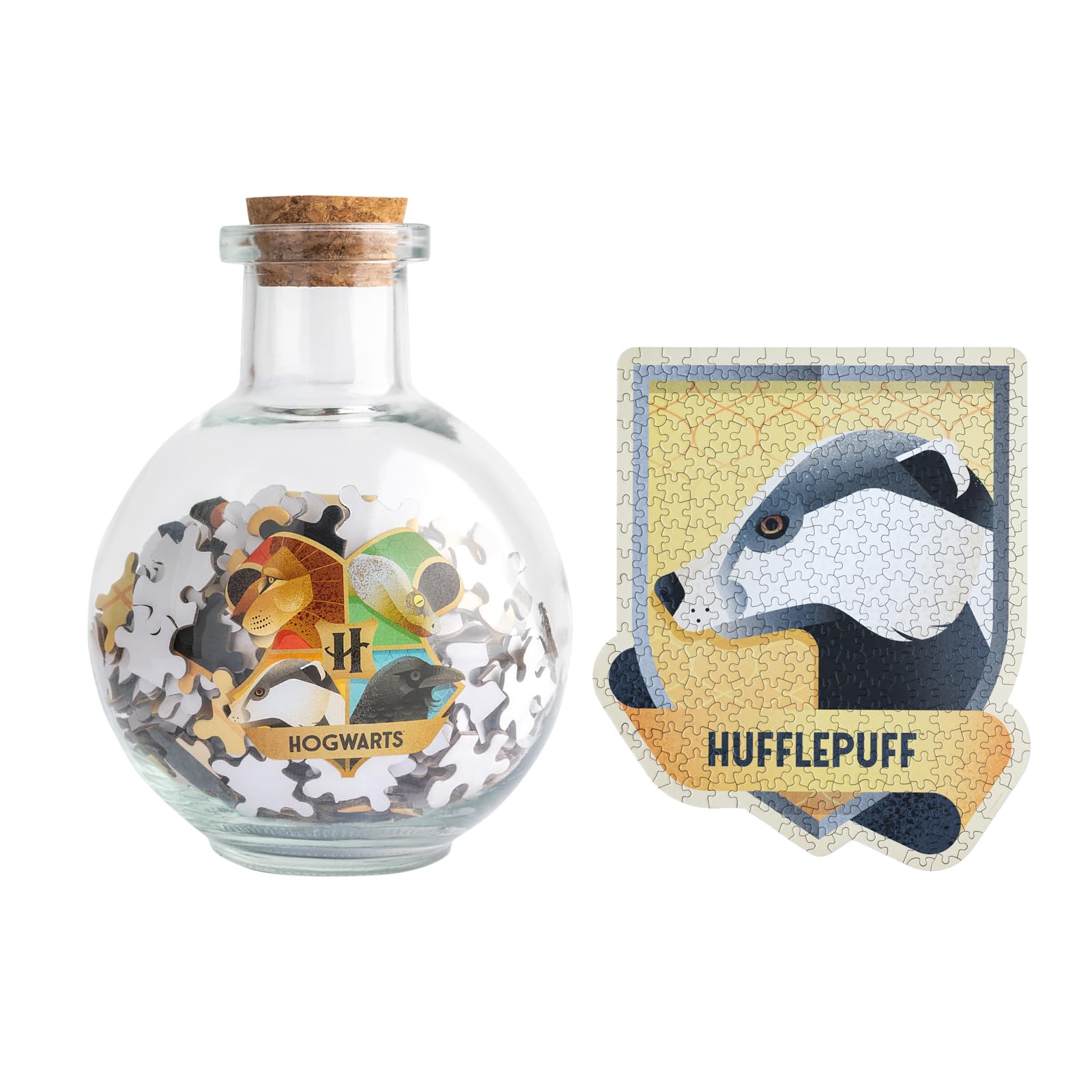 Grupo Erik Harry Potter Puzzle - Harry Potter Gifts For Girls & For Boys | 322 Piece Jigsaw Puzzle & Potion Bottle | Hufflepuff Gifts Under 15 Pounds, Home Decor