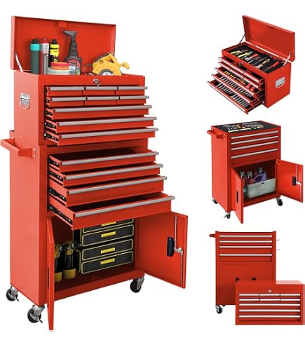 Amazon.com: Sormols 13-Drawer Rolling Tool Chest with Double Doors