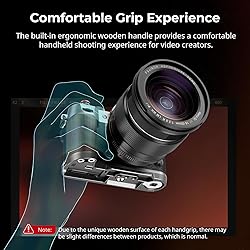 SMALLRIG X-T50 Handgrip, Wooden L-Shape Grip for