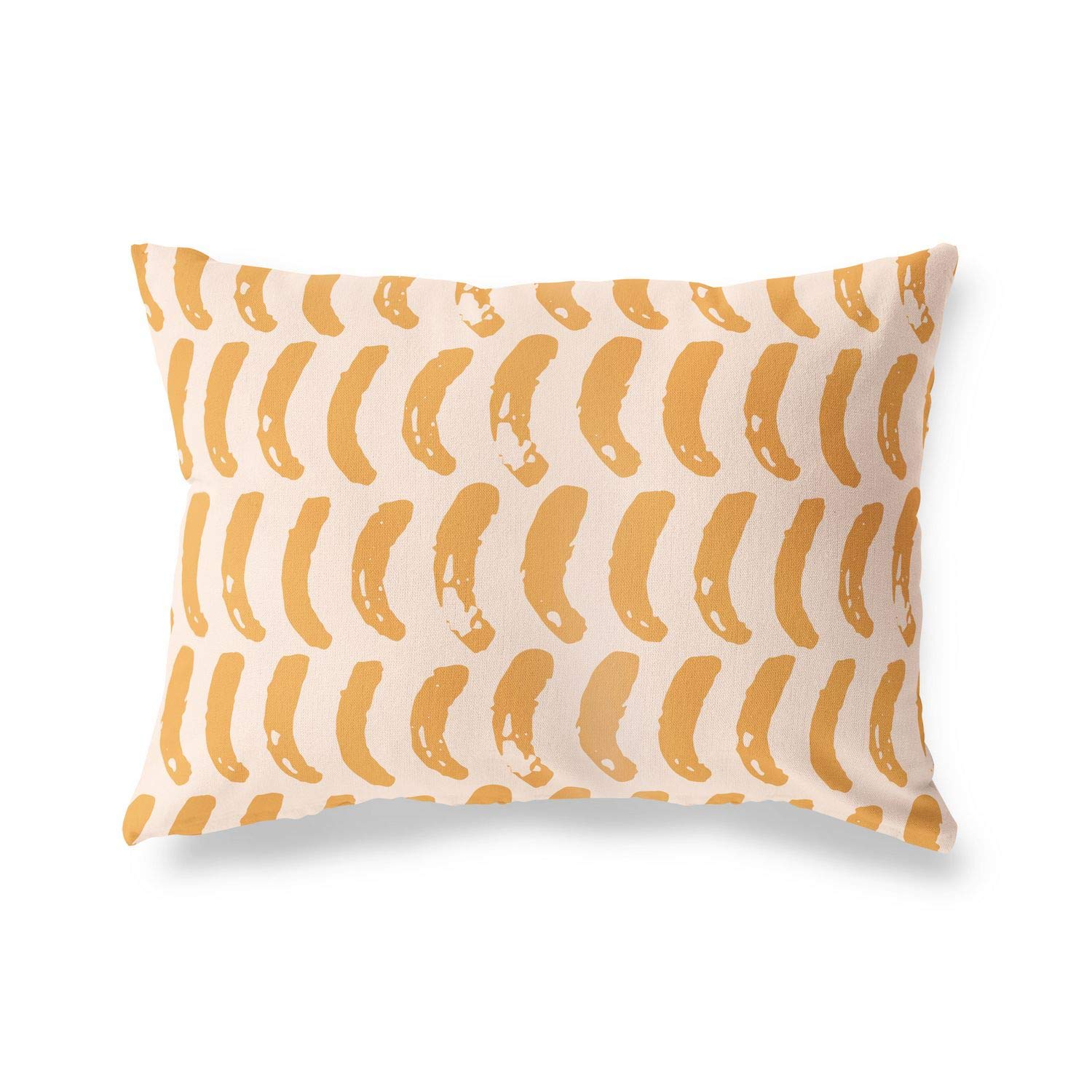 Bonamaison Decorative Cushion Cover Orange & Off White, Throw Pillow Covers, Home Decorative Pillowcases for Livingroom, Sofa, Bedroom, Size: 35x50 Cm - Designed and Manufactured in Turkey