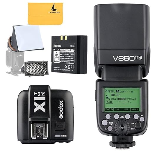 title=Godox Ving V860II-N 2.4G TTL Li-on batteria fotocamera Flash Speedlite + Godox