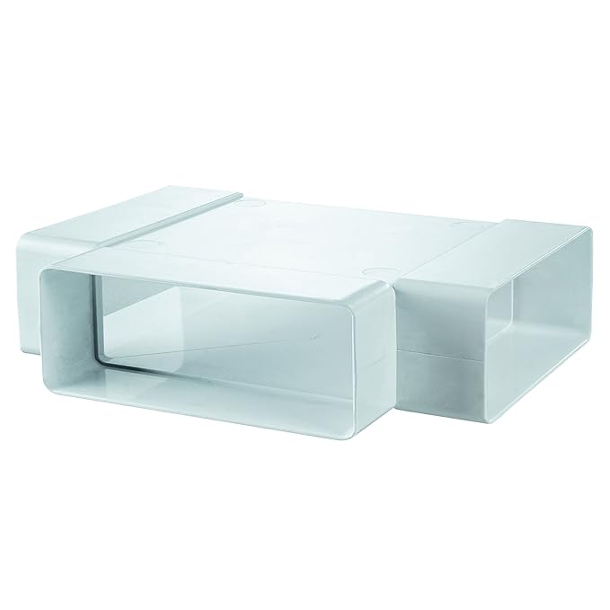 Flachkanal T-Stück Flachkanalverbinder Lüftungskanal DN 150 220 x 90 mm
