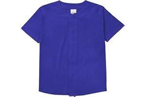 Hat and Beyond Mens Baseball Button Down Jersey Hipster Hip Hop T Shirts