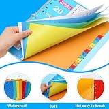 FUYOAL A4 File Dividers 6 Pack 20 Part A-Z Multi Hole PP Binder Dividers view 4