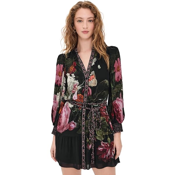 alice olivia chara floral fit & flare midi dress Alice + Olivia Chara Floral Fit &amp; Flare Midi-Dress - Dresses & Skirts