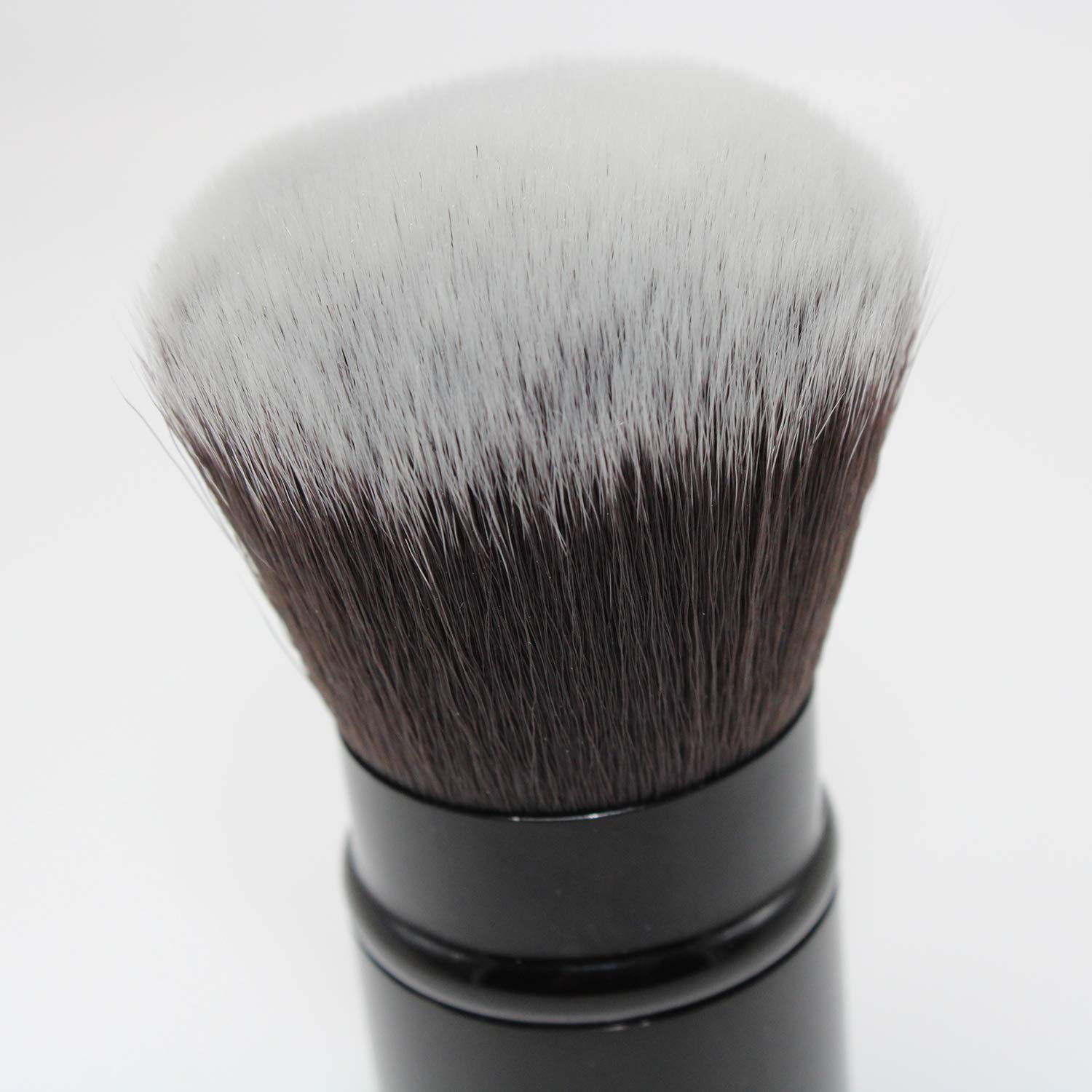 Falliny Retractable Kabuki Makeup Brush, Travel Powder Brush for Blush Bronzer, Buffing, Flawless Powder Cosmetics, Portable Face Blush Brush with Cover: Beauty