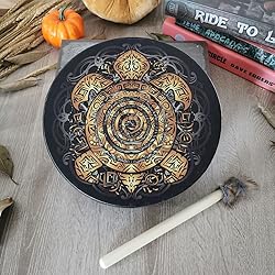 AZURAOKEY Shaman Drum, 10 Inch Frame Drum sktop