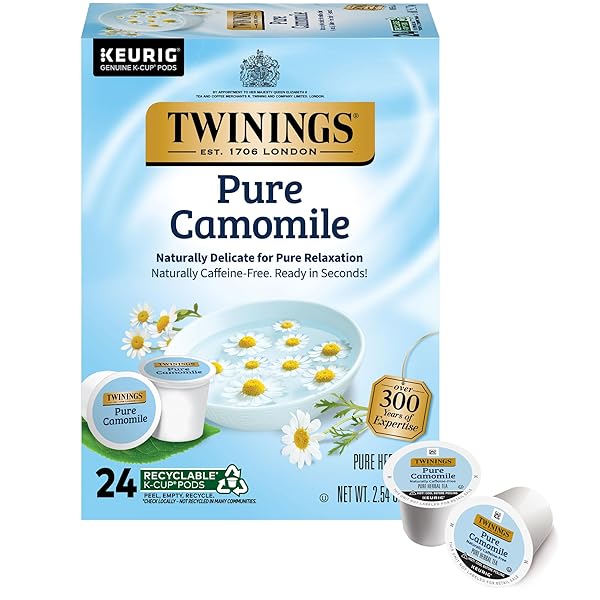 TWININGS PURE CAMOMILE HERBAL TEA K-CUP PODS FOR...