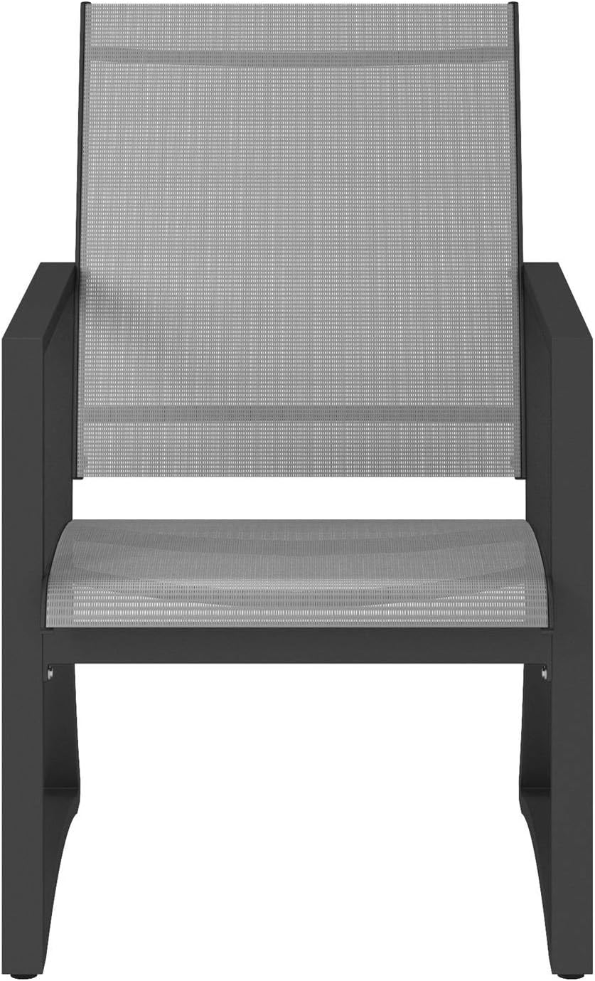 Cosco Outdoor Living 88681LGCE Cosco Outdoor Furniture Dining Chairs, Charcoal: Garden & Outdoor