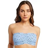 JENNY JEN Women's Amber Bandeau Bra with Adjustable Straps, Unpadded & Unlined Wireless Tube Top Bralette, Everyday Lingerie