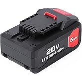 WMEXINBAO 1-Pack 20V 4.7Ah Lithium-Ion Replacement Battery for Bauer20V Cordless Power Tools Parts Chargers, for 1907C 1702CB