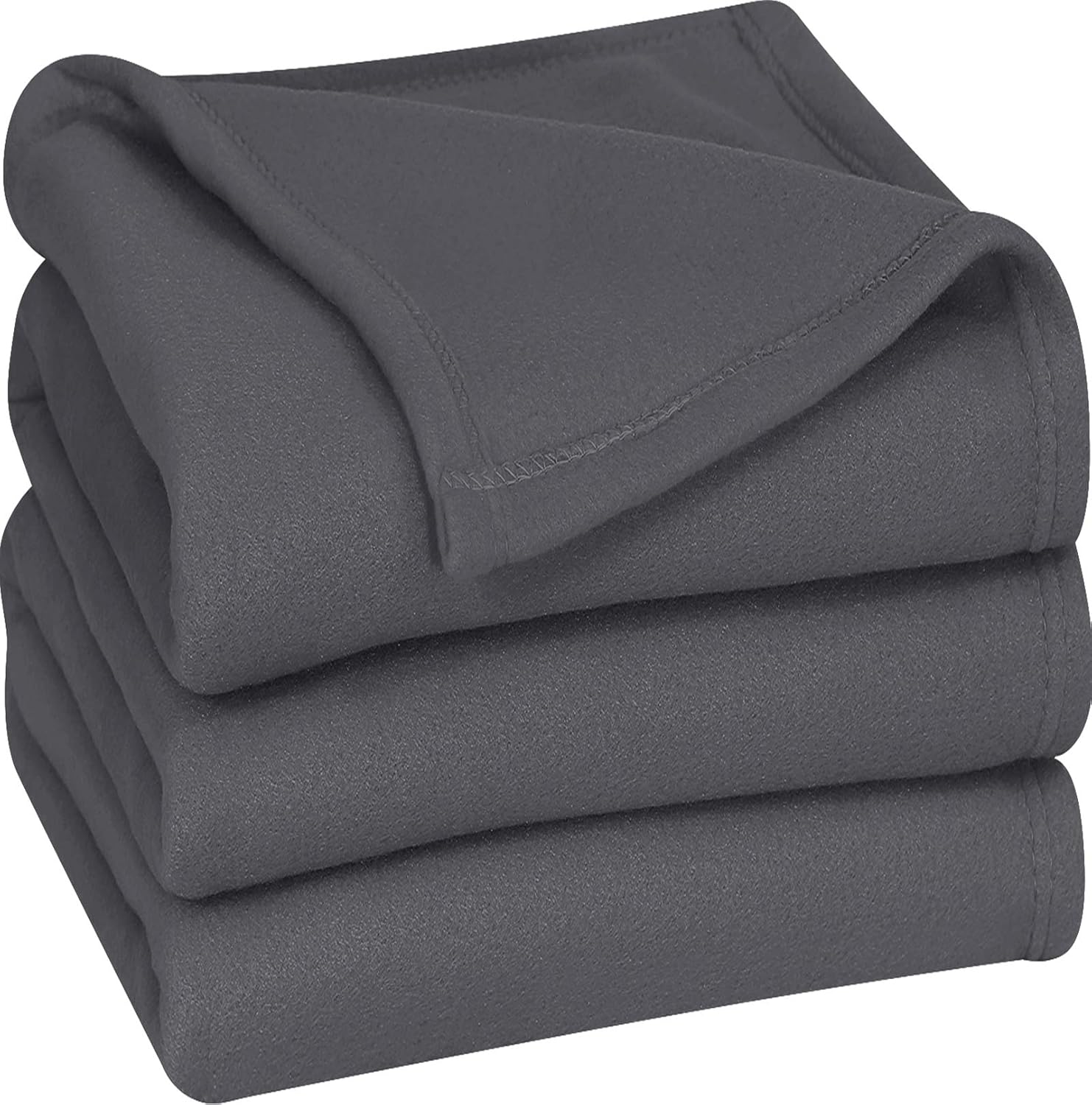 Utopia Bedding Fleece Blanket Twin Size Grey Lightweight