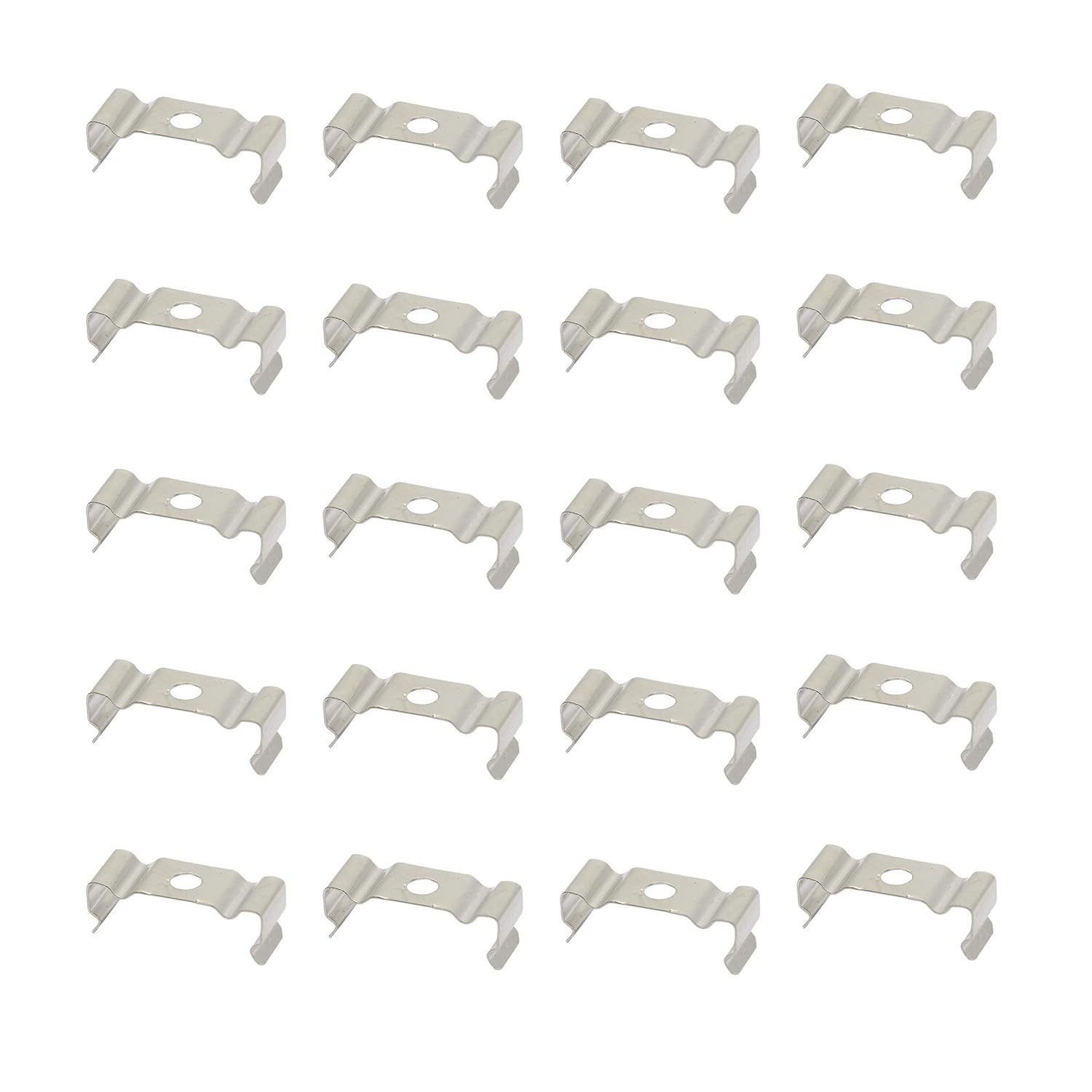SinLoon T5 T8 LED Light Bulbs20 Clips Holder Bracketr for Lamp Socket Shop Light Fixture, Led Ceiling Lamp(Small 20pcs)