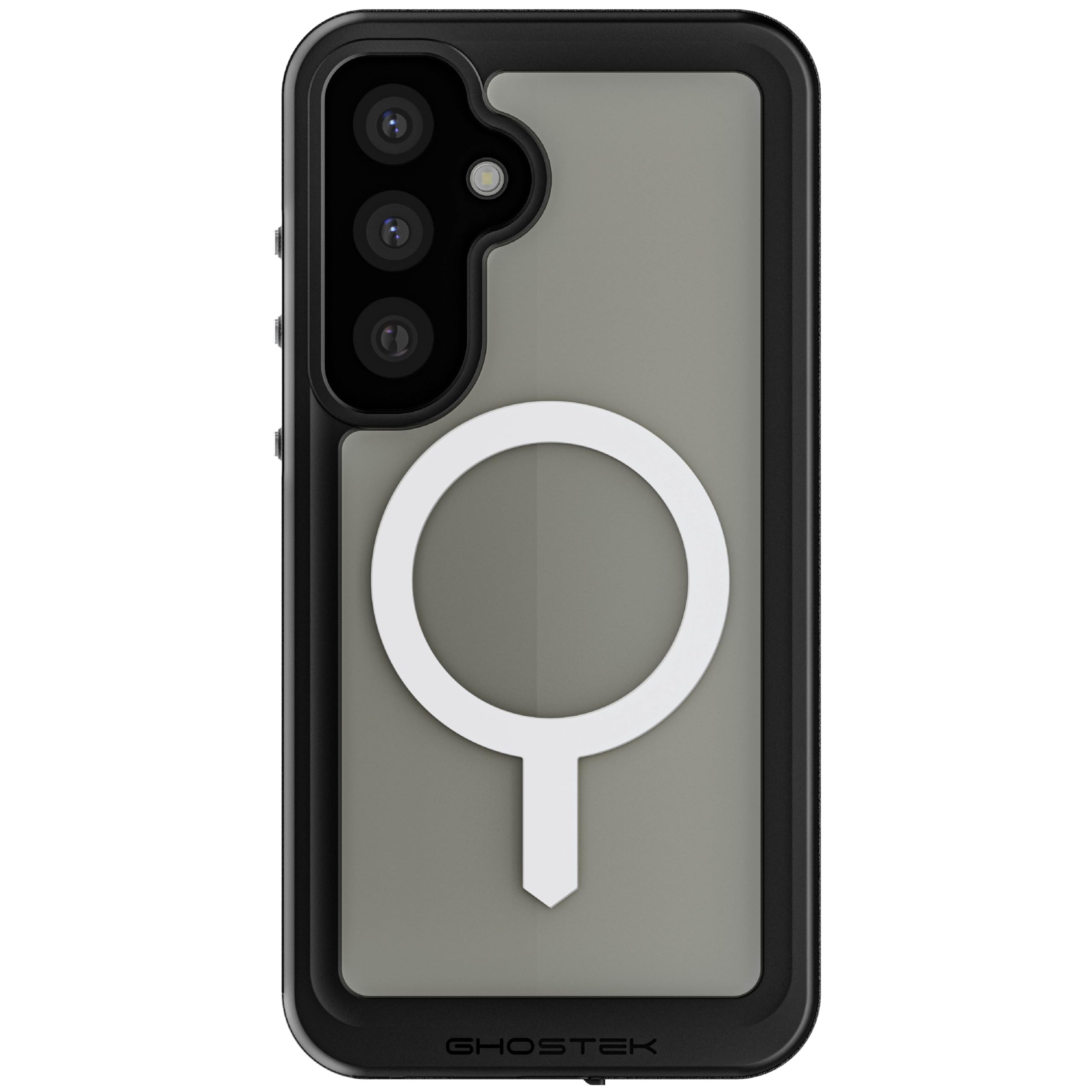 Photo 1 of Ghostek Nautical Slim S25 Plus Waterproof Case Rugged with Screen Protector, Camera Lens Cover and Magnetic MagSafe Compatible with Samsung Galaxy S25+ 2025 (6.7") (Clear)