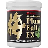 Umeken Plum Ball EX, Concentrated Extract with Antioxidants, Citric Acid and Mumefural, Daily Supplement, Japanese Green Plum Extract, 3 Month Supply, 6.4oz, 180g Bottle, Pack of 1