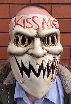 B-Creative die Purge 3 Maske Kiss Me Halloween Fancy Kleid Horror-Kostüm Wahljahr