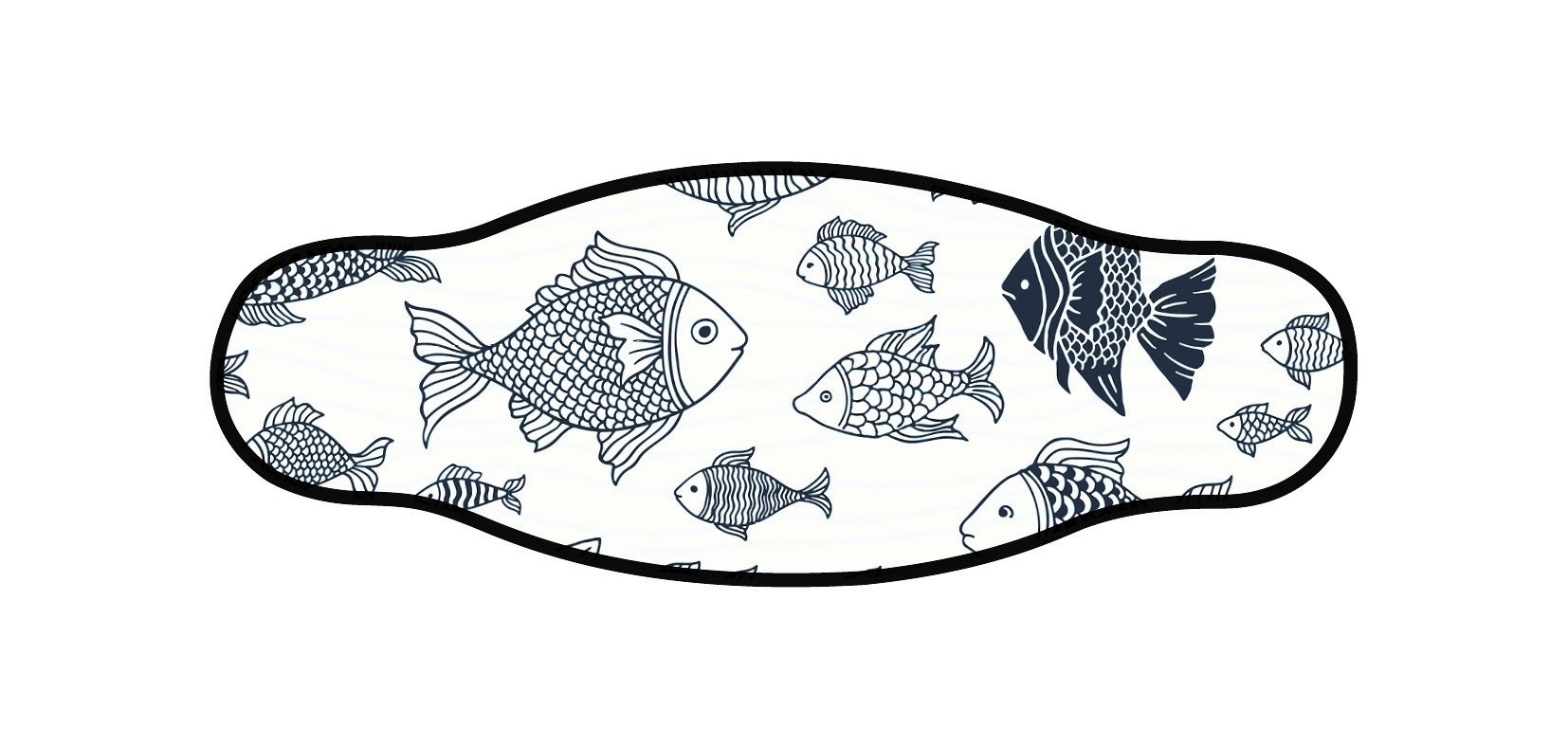 Best divers Neoprene Mask Strap, Double Sheet, Flock