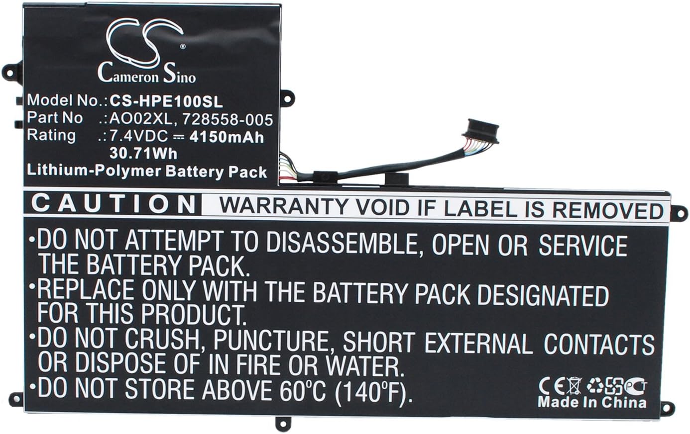 VINTRONS 4150mAh Battery For HP 72558-005, 728250-421, 728558-005, AO02030XL, AO02XL, HSTNN-LB50,
