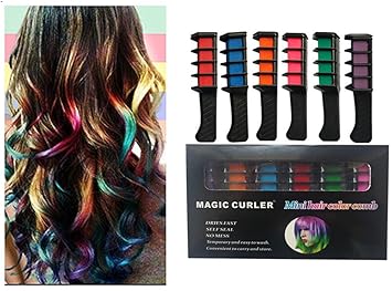 Hair Chalk Comb Set Woopower Temporary Hair Color Comb Washable