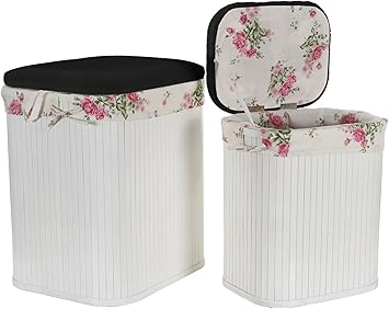 artra design GmbH Wäschesammler, Wäschebehälter Truhen 2er Set Rosen