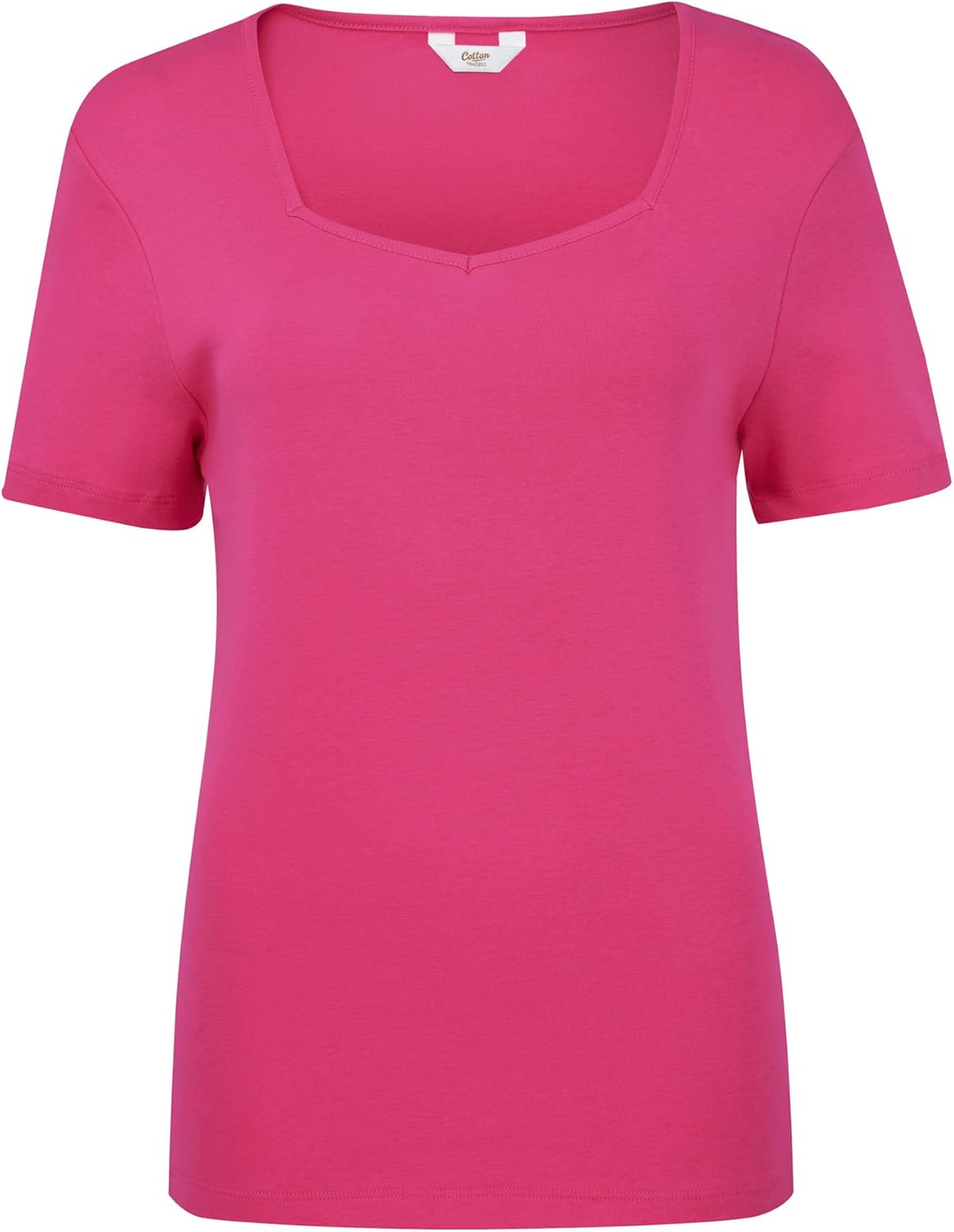 Cotton Traders Womens Short Sleeve Wrinkle Free Top 8 Raspberry Amazon