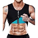 NonEcho Men Sauna Vest Hot Neoprene Sweat Tank Top Waist Trainer Corset Shapewear Slimming Shirt Workout Suit