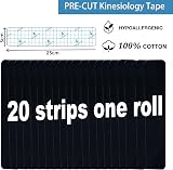 ANAMPION Kinesiology Tape Precut 3 Rolls 60 Strips Waterproof 5m Black view 2