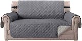 BellaHills Water Repellent Loveseat Sofa Cover Grey Beige 2 Seater