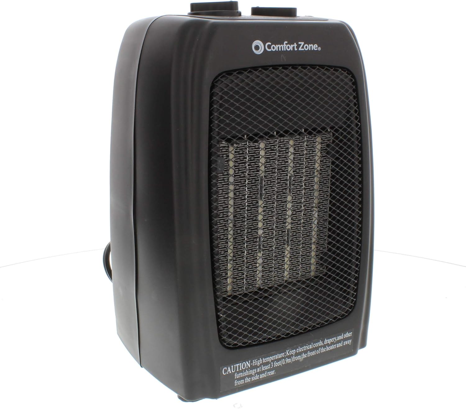 Comfort Zone CZ442 1500 Watt Ceramic Electric Portable Heater, Black