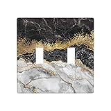 Marble Texture Modern Abstract Black White Gold