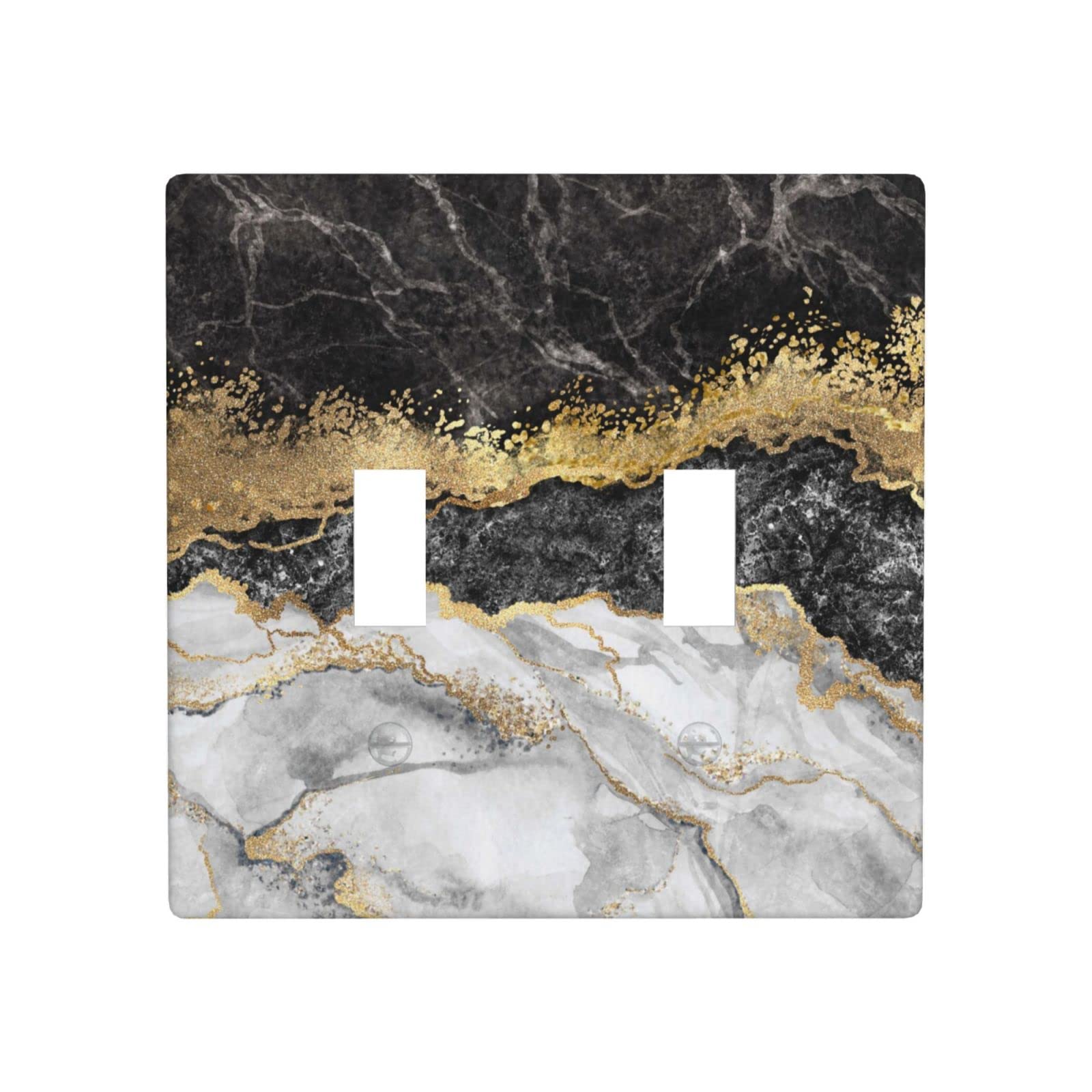 Marble Texture Modern Abstract Black White Gold