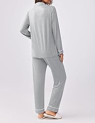 Ekouaer Womens Pajamas Set 2 Piece Button Down